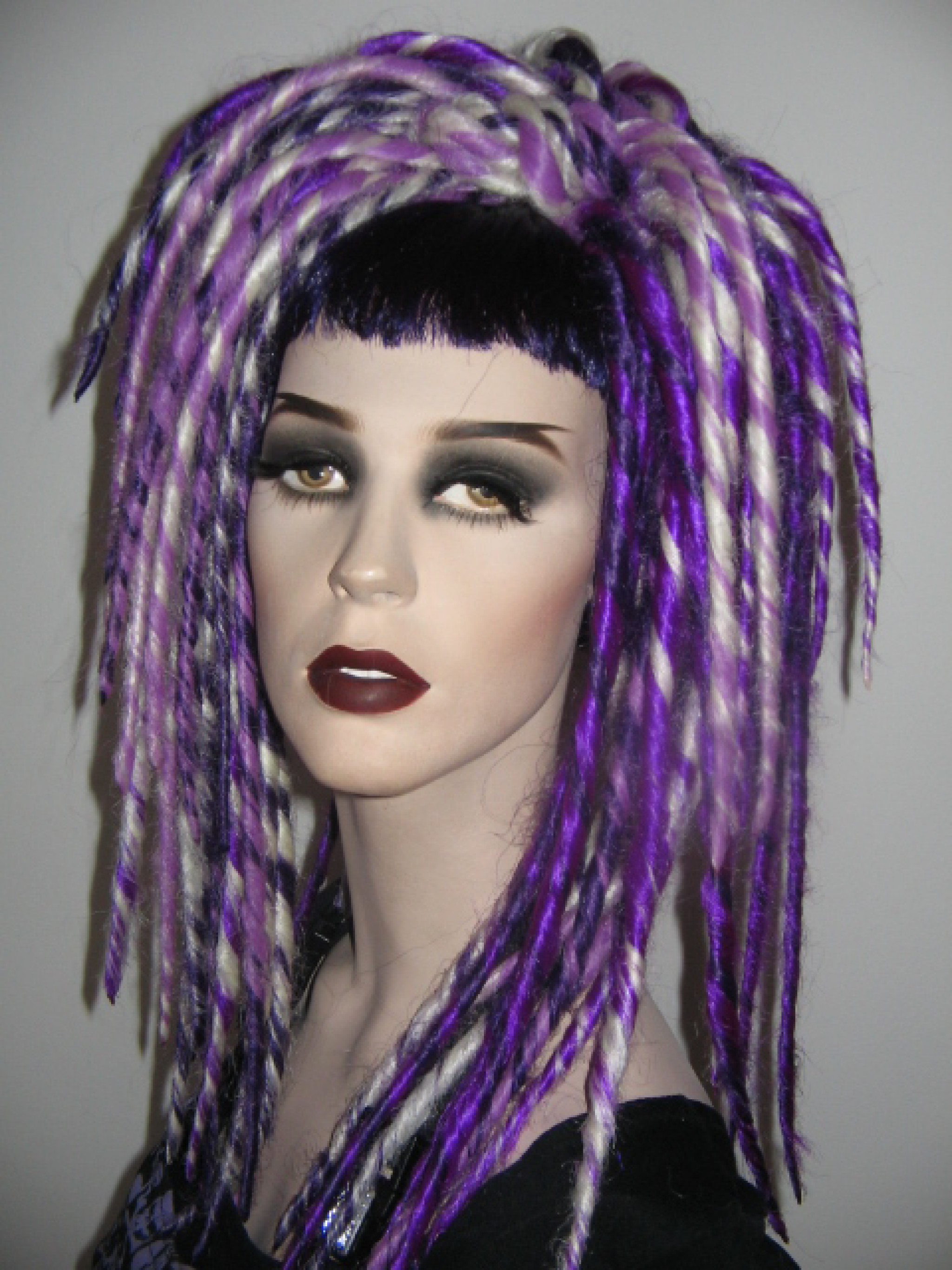 Twist Dreads Purples and White